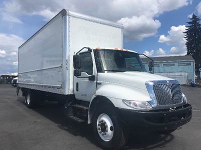 International MV607 Box Truck - 220HP, 6 Speed Automatic, Roll up Door