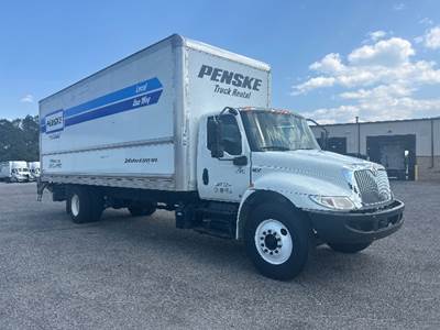 International MV607 Box Truck - 220HP, 6 Speed Automatic, Roll up Door