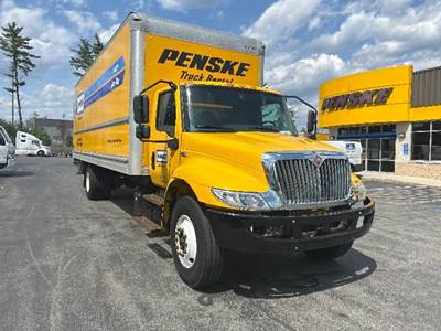 International MV607 Box Truck - 220HP, 6 Speed Automatic, Roll up Door