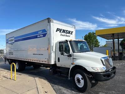 International MV607 Box Truck - 220HP, 6 Speed Automatic, Roll up Door