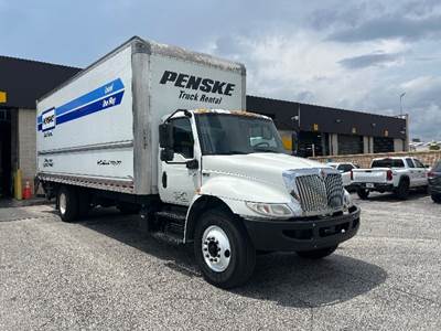 International MV607 Box Truck - 220HP, 6 Speed Automatic, Roll up Door