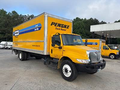 International MV607 Box Truck - 220HP, 6 Speed Automatic, Roll up Door