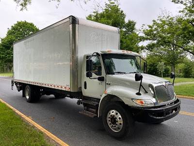 International MV607 Box Truck - 240HP, 6 Speed Automatic, Roll up Door