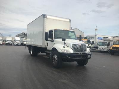 International MV607 Box Truck - 240HP, 6 Speed Automatic, Roll up Door