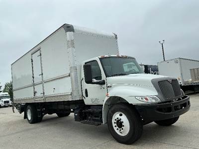 International MV607 Box Truck - 220HP, 6 Speed Automatic, Roll up Door