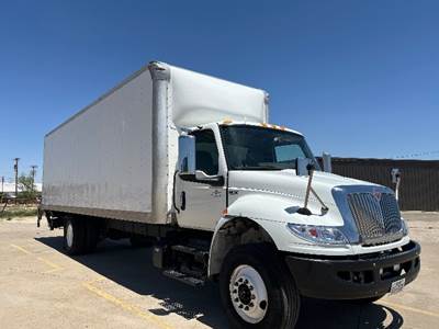 International MV607 Box Truck - 240HP, 6 Speed Automatic, Roll up Door