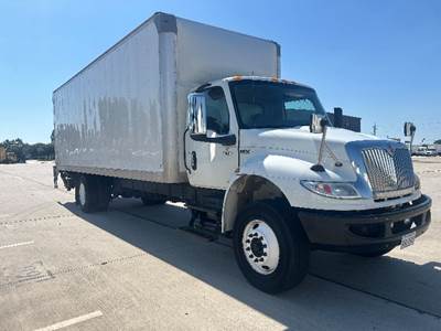International MV607 Box Truck - 240HP, 6 Speed Automatic, Roll up Door