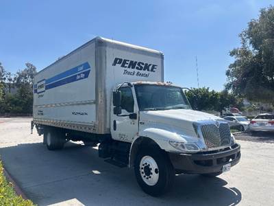 International MV607 Box Truck - 220HP, 6 Speed Automatic, Roll up Door