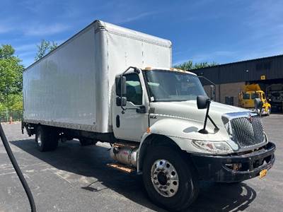 International MV607 Box Truck - 240HP, 6 Speed Automatic, Roll up Door