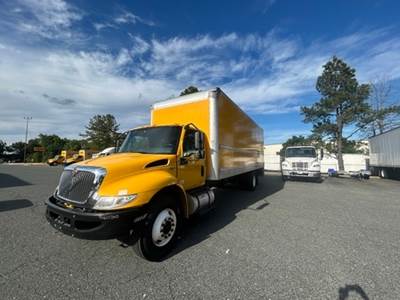 International MV607 Box Truck - 220HP, 6 Speed Automatic, Roll up Door