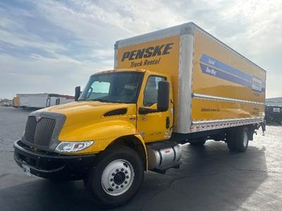 International MV607 Box Truck - 220HP, 6 Speed Automatic, Roll up Door