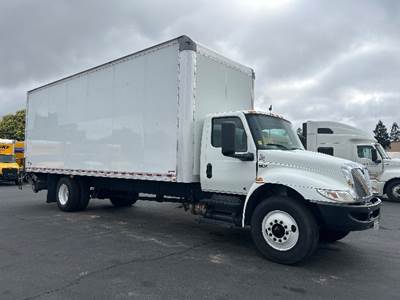 International MV607 Box Truck - 220HP, 6 Speed Automatic, Roll up Door