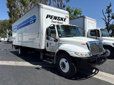 International MV607 Box Truck - 220HP, 6 Speed Automatic, Roll up Door