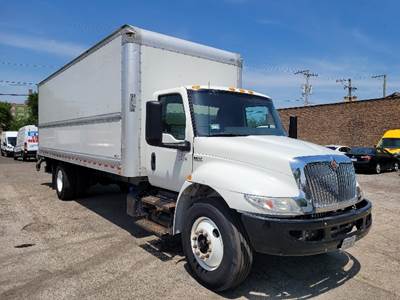 International MV607 Box Truck - 220HP, 6 Speed Automatic, Roll up Door