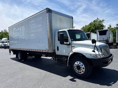 International MV607 Box Truck - 220HP, 6 Speed Automatic, Roll up Door