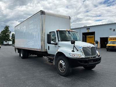 International MV607 Box Truck - 220HP, 6 Speed Automatic, Roll up Door