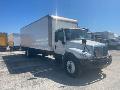International MV607 Box Truck - 220HP, 6 Speed Automatic, Roll up Door