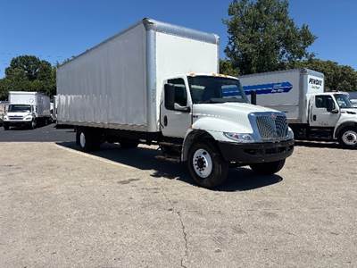 International MV607 Box Truck - 220HP, 6 Speed Automatic, Roll up Door