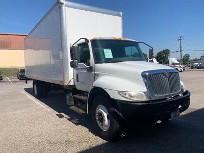 International MV607 Box Truck - 220HP, 7 Speed Automatic, Roll up Door