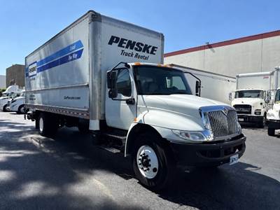 International MV607 Box Truck - 220HP, 6 Speed Automatic, Roll up Door