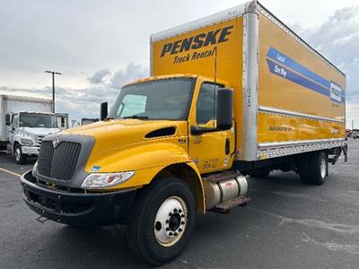 International MV607 Box Truck - 220HP, 6 Speed Automatic, Roll up Door