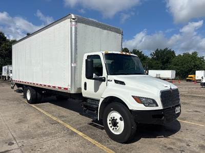 International MV607 Box Truck - 210HP, 6 Speed Automatic, Roll up Door