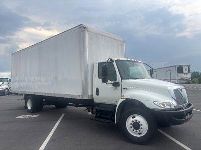 International MV607 Box Truck - 220HP, 6 Speed Automatic, Roll up Door