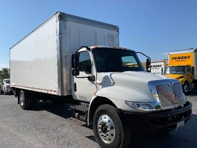 International MV607 Box Truck - 220HP, 7 Speed Automatic, Roll up Door