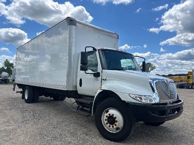 International MV607 Box Truck - 220HP, 6 Speed Automatic, Roll up Door