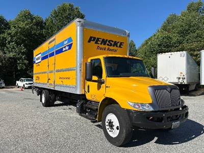 International MV607 Box Truck - 220HP, 6 Speed Automatic, Roll up Door