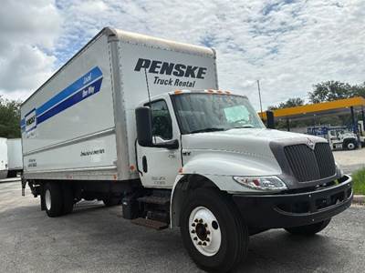International MV607 Box Truck - 220HP, 6 Speed Automatic, Roll up Door