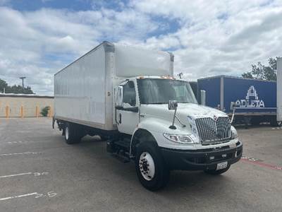 International MV607 Box Truck - 240HP, 6 Speed Automatic, Roll up Door