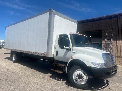 International MV607 Box Truck - 240HP, 6 Speed Automatic, Roll up Door