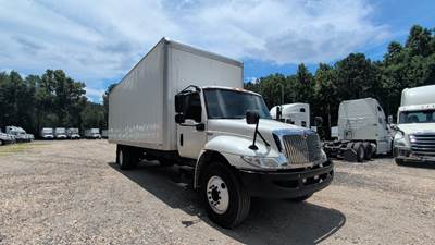 International MV607 Box Truck - 220HP, 6 Speed Automatic, Roll up Door