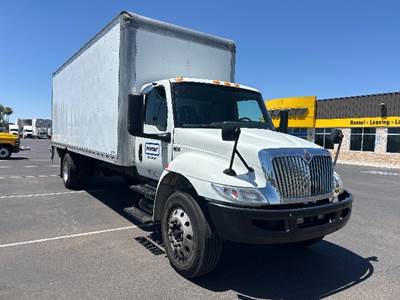 International MV607 Box Truck - 220HP, 6 Speed Automatic, Roll up Door