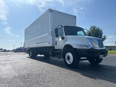 International MV607 Box Truck - 220HP, 6 Speed Automatic, Roll up Door