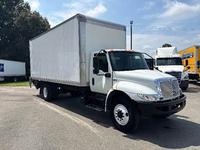 International MV607 Box Truck - 220HP, 6 Speed Automatic, Roll up Door