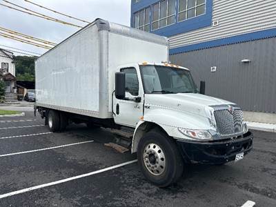 International MV607 Box Truck - 280HP, 6 Speed Automatic, Roll up Door