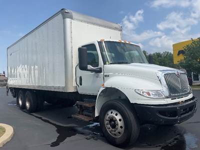 International MV607 Box Truck - 330HP, 6 Speed Automatic, Roll up Door
