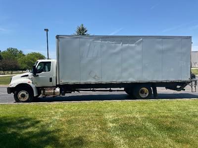 International MV607 Box Truck - 260HP, 6 Speed Automatic, Roll up Door