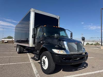 International MV607 Box Truck - 220HP, 6 Speed Automatic, Roll up Door