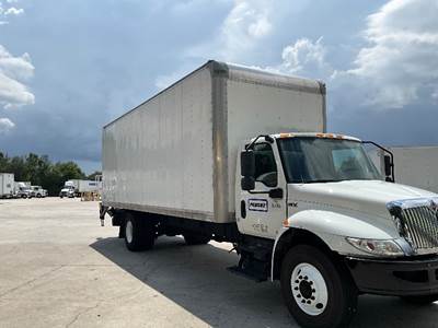 International MV607 Box Truck - 220HP, 6 Speed Automatic, Roll up Door