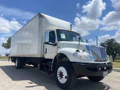 International MV607 Box Truck - 240HP, 6 Speed Automatic, Roll up Door