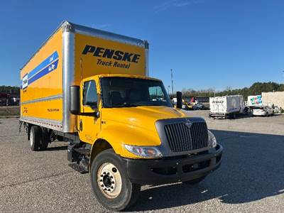 International MV607 Box Truck - 220HP, 6 Speed Automatic, Roll up Door