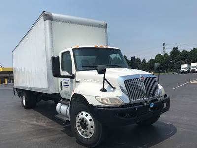 International MV607 Box Truck - 220HP, 6 Speed Automatic, Roll up Door