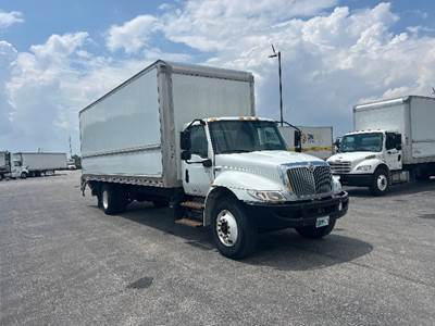 International MV607 Box Truck - 220HP, 7 Speed Automatic, Roll up Door
