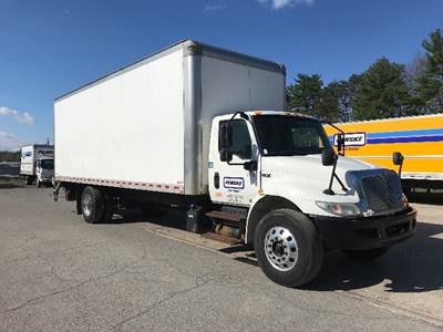 International MV607 Box Truck - 240HP, 6 Speed Automatic, Roll up Door