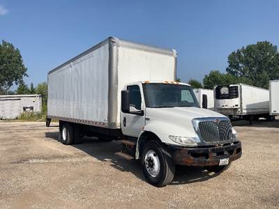 International MV607 Box Truck - 220HP, 6 Speed Automatic, Roll up Door