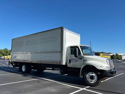 International MV607 Box Truck - 220HP, 6 Speed Automatic, Roll up Door
