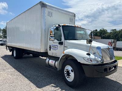 International MV607 Box Truck - 240HP, 6 Speed Automatic, Roll up Door